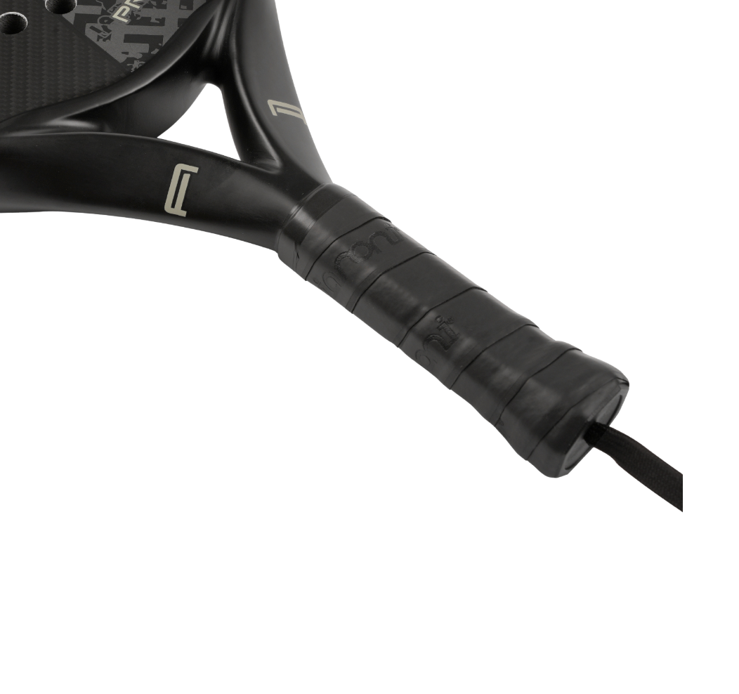 QOAR Vanta Padel Racket – Carbon Fiber with EVA Foam Core – Black