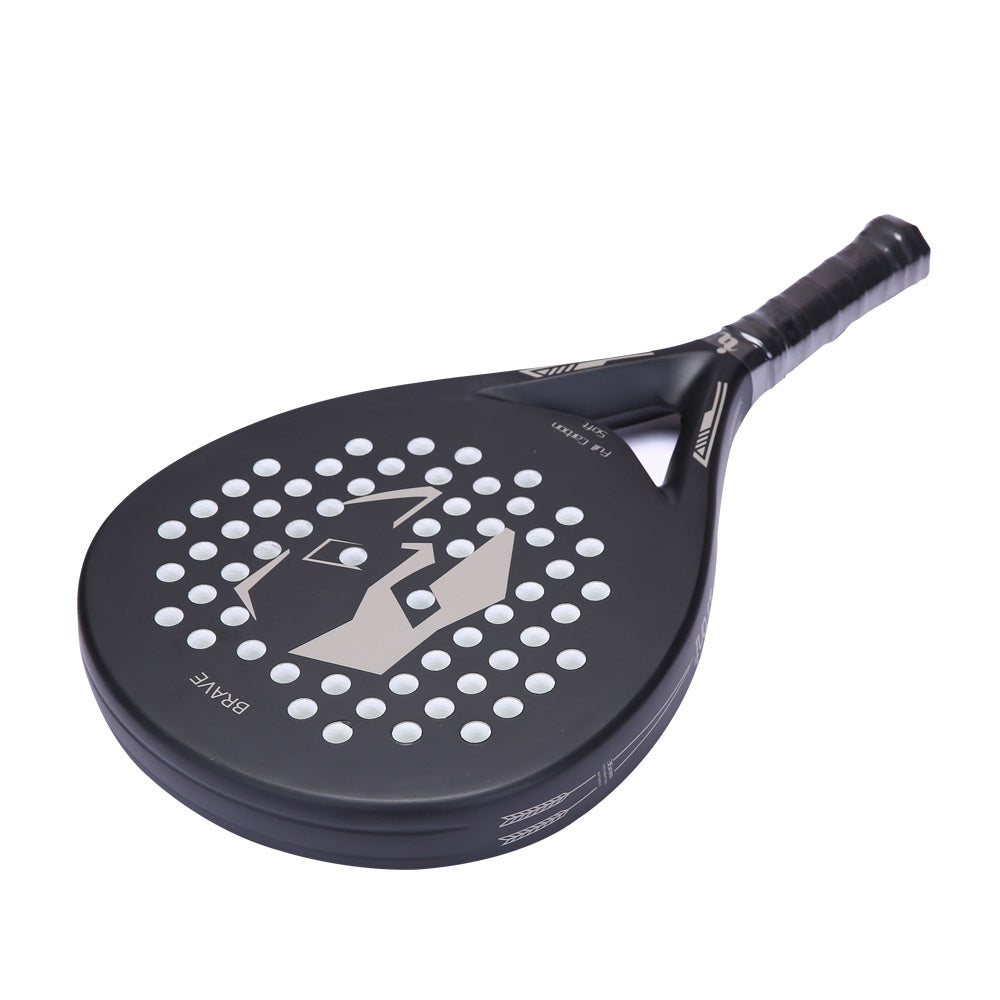 QOAR Vanta Padel Racket – Carbon Fiber with EVA Core – White and Black