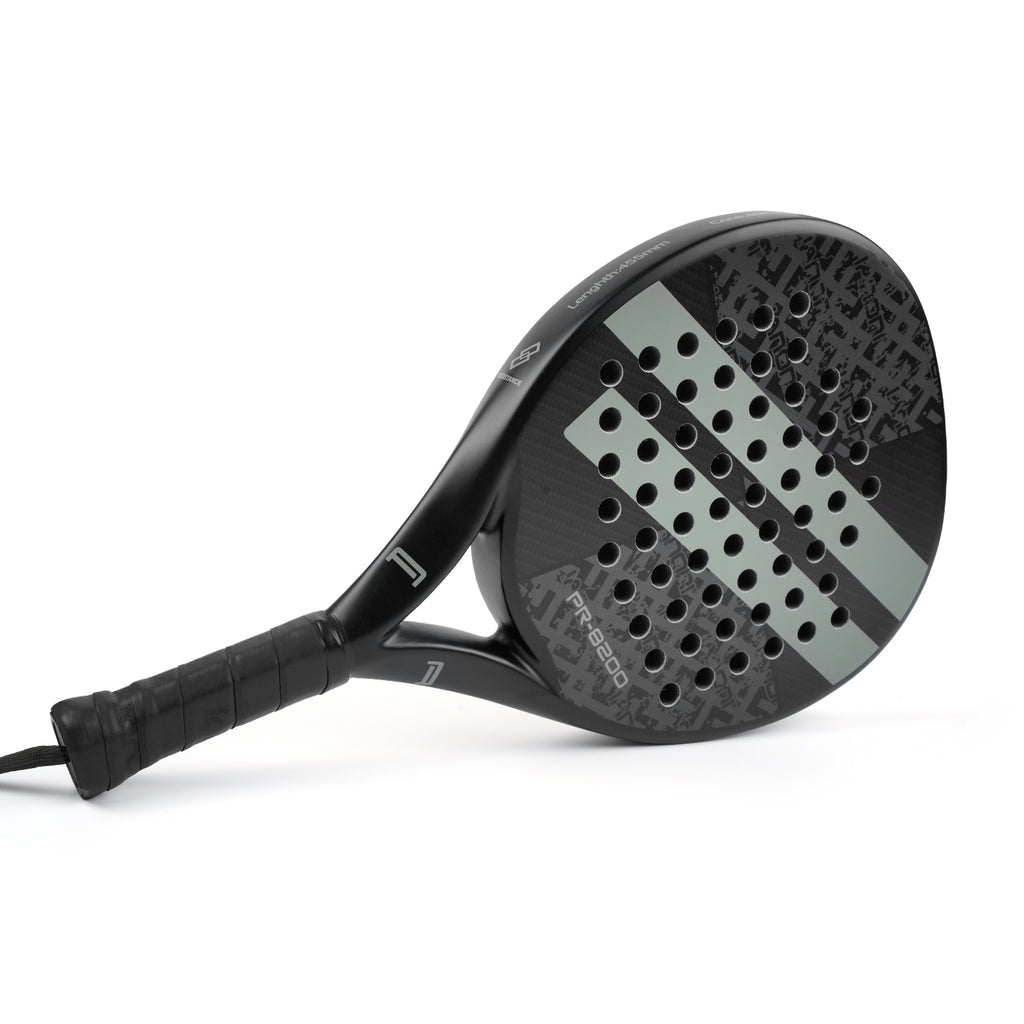 QOAR Vanta Padel Racket – Carbon Fiber with EVA Foam Core – Black