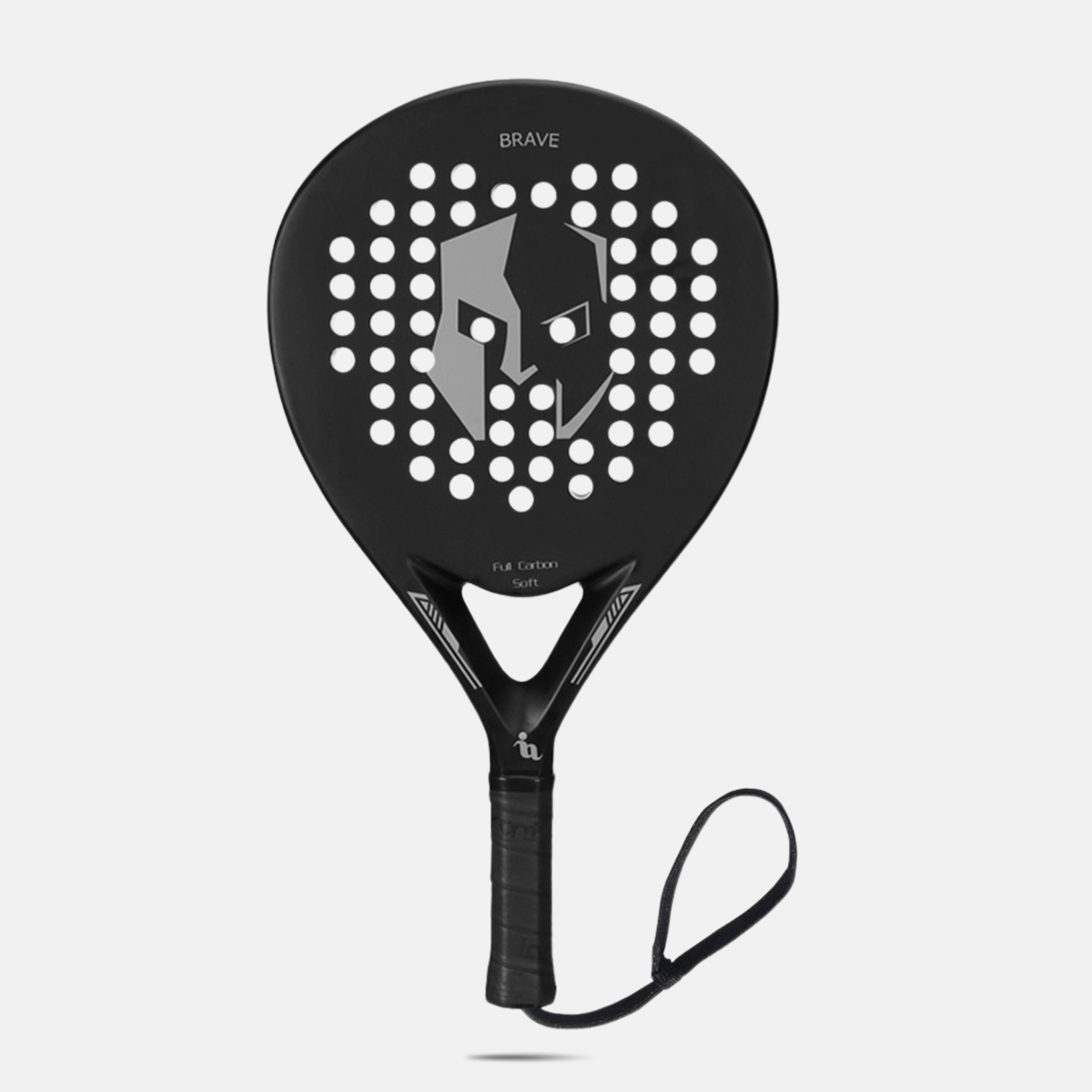 QOAR Vanta Padel Racket – Carbon Fiber with EVA Core – White and Black