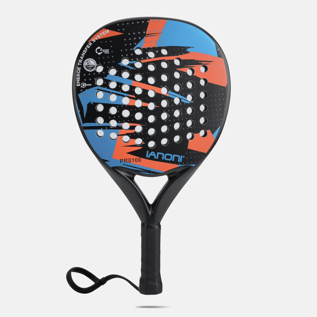 QOAR Stratos Padel Racket – Carbon Fiber Frame with EVA Foam Core