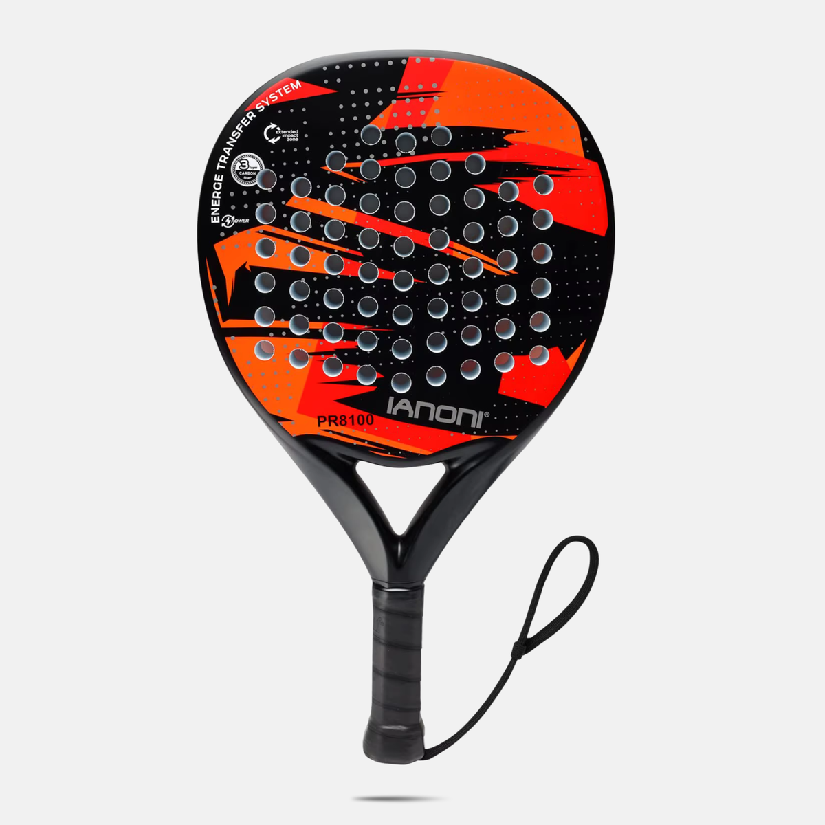 QOAR Stratos Padel Racket – Carbon Fiber Frame with EVA Foam Core