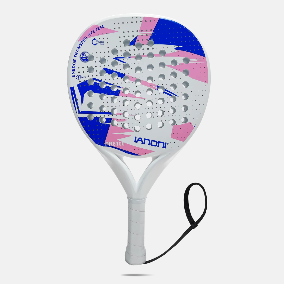 QOAR Stratos Padel Racket – Carbon Fiber Frame with EVA Foam Core