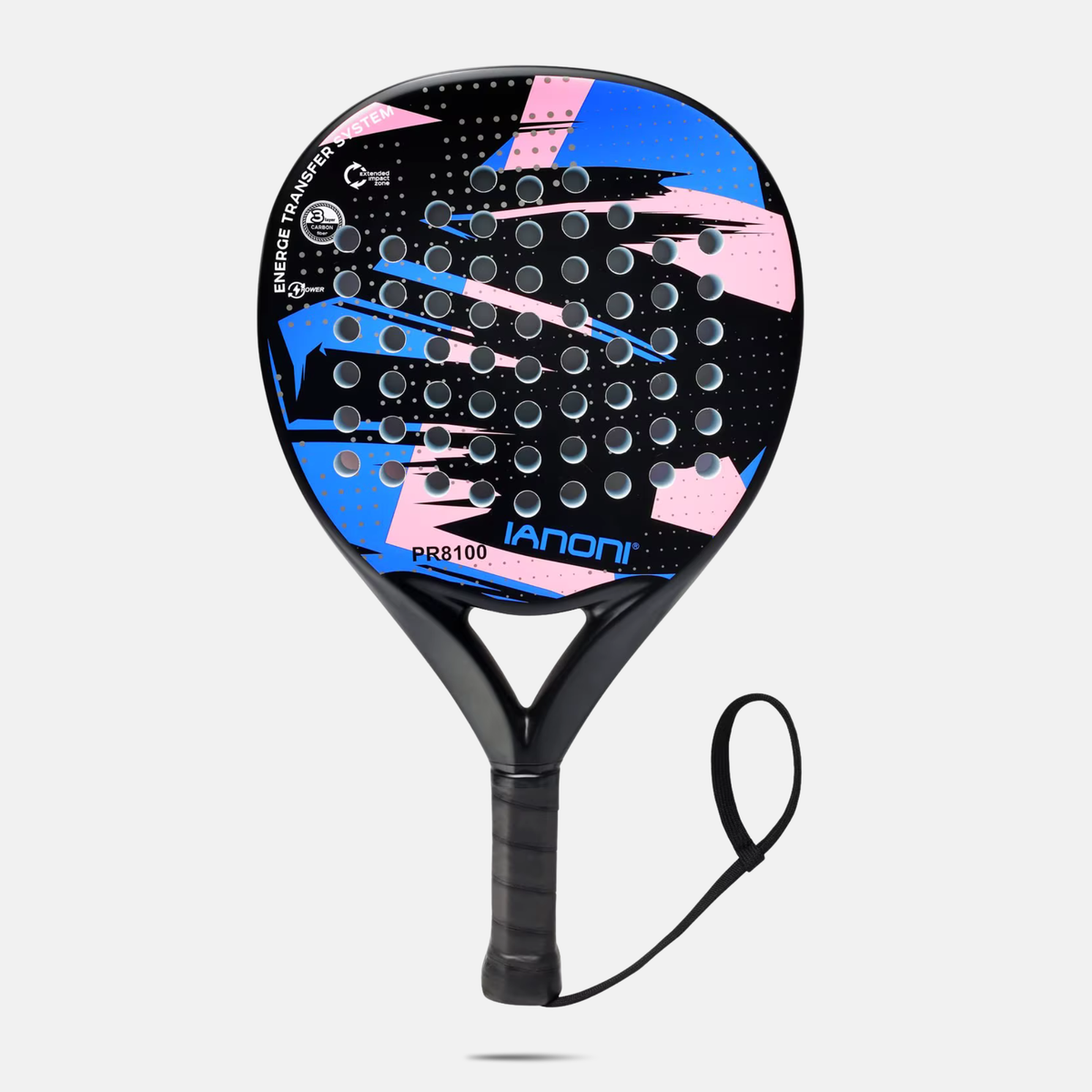 QOAR Stratos Padel Racket – Carbon Fiber Frame with EVA Foam Core