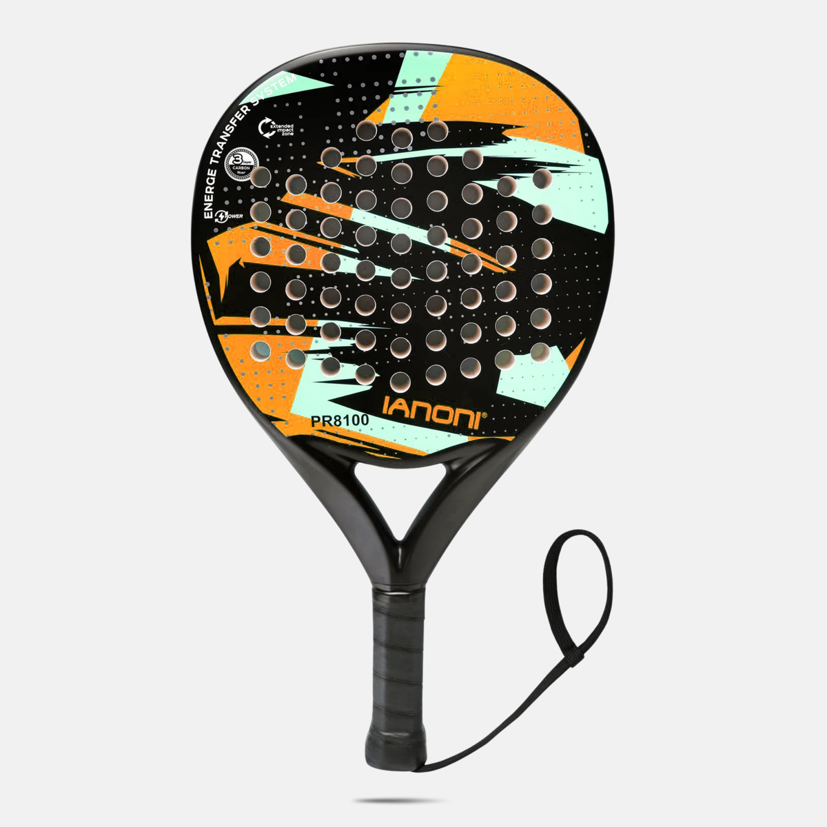 QOAR Stratos Padel Racket – Carbon Fiber Frame with EVA Foam Core